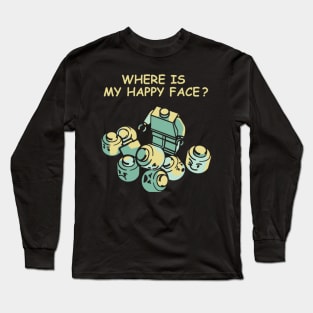 Where Is My HapFace Long Sleeve T-Shirt